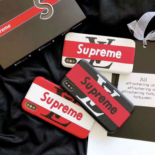 シュプリーム ルイヴィトンコラボ IPhone xr/Xs/Xs maxケース オシャレブランド Supreme アイフォンxs/x/8plus保護カバー 個性 ルイヴィトン Iphone X/xsハードケース 激安