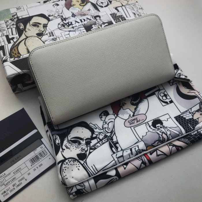 特N品通販 PRADA/プラダ メンズ 長財布 ラウンドファスナー式財布 2ML317-PA421
