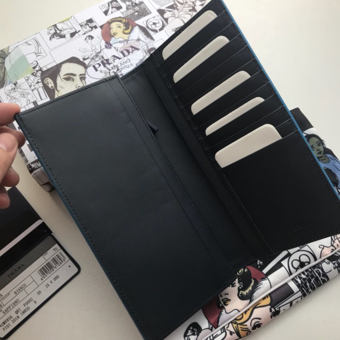 新作通販 PRADA/プラダ メンズ 長財布 二つ折り財布 2MV836-PA422