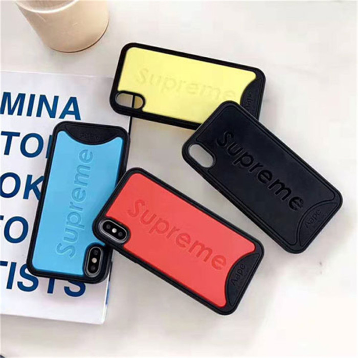 iphone xrケース シュプリーム iphone xs maxケース 人気潮流 ブランド supreme iphone xs/x/8Plusケース ステューシー 芸能人愛用　耐久性