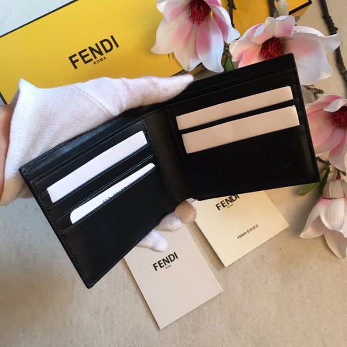 新作 FENDI/フェンディ メンズ 二つ折り短財布 FE19P120-FD09