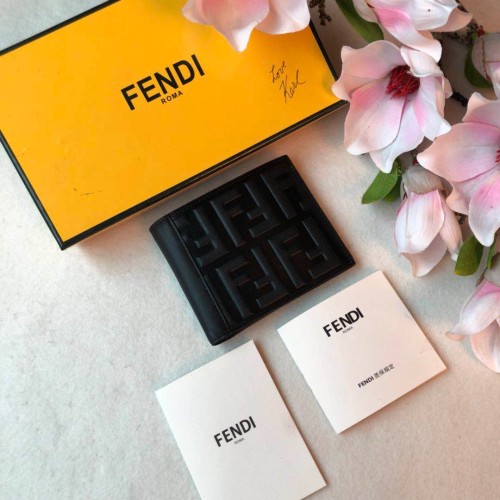 新作 FENDI/フェンディ メンズ 二つ折り短財布 FE19P110-FD08