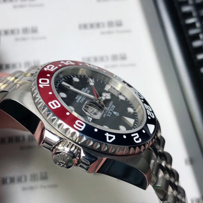 ロレックス メンズ GMTマスター 21600振動 ムーブメント搭載！TSH-2001P450-RO185