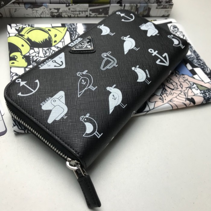 特N品 PRADA/プラダ 長財布 ラウンドファスナー式財布 2ML028-PA431