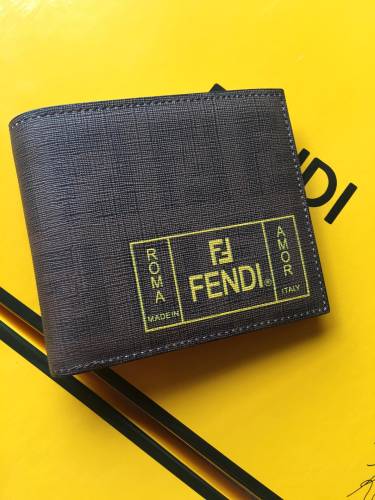 新作 FENDI/フェンディ メンズ 二つ折り短財布 FE19P110-FD01
