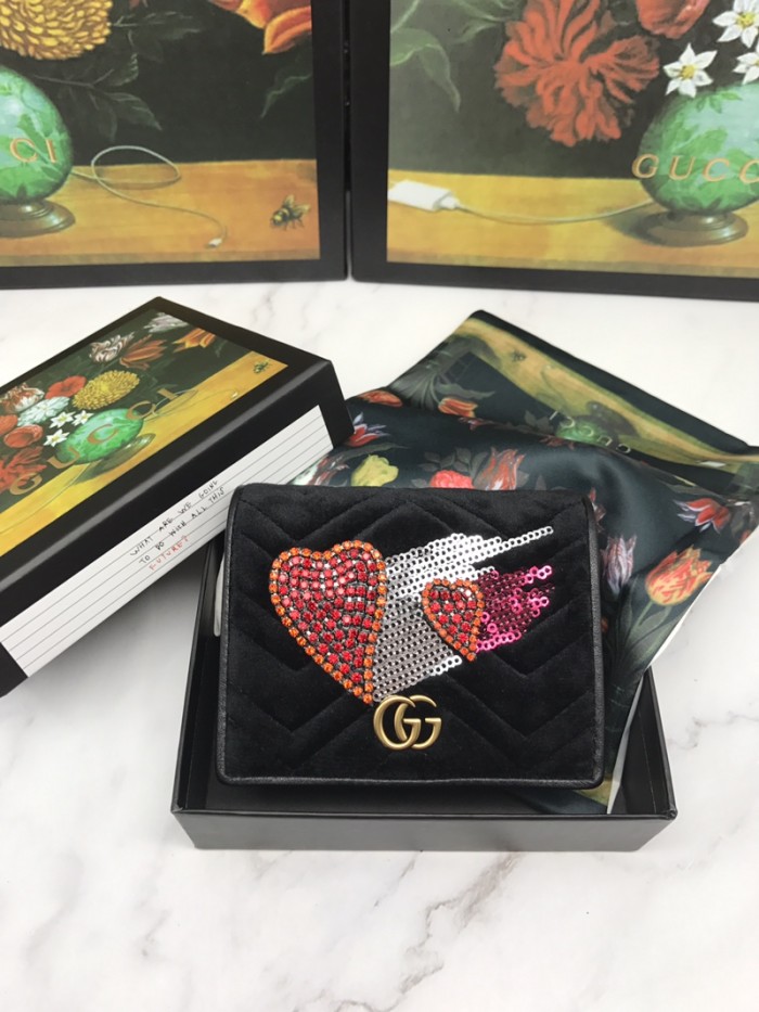 GUCCI グッチ 短財布 二つ折り財布 466492-1 人気秋冬新作