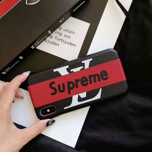 シュプリーム ルイヴィトンコラボ IPhone xr/Xs/Xs maxケース オシャレブランド Supreme アイフォンxs/x/8plus保護カバー 個性 ルイヴィトン Iphone X/xsハードケース 激安