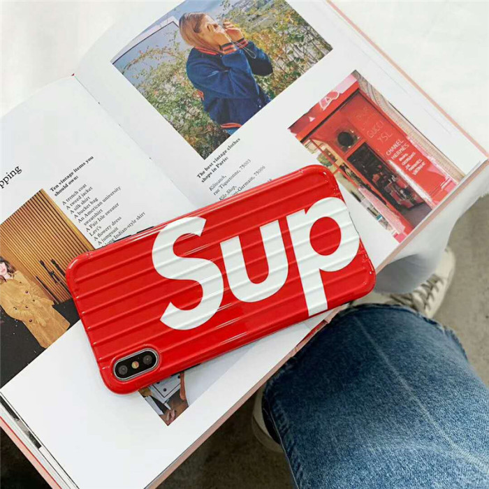 シュプリーム supreme iphone xs ケース アイフォンxr/xsMax カバー ブランド箱デザイン 3D手触り iphone x/8/7plus カバー 潮流 個性 芸能人愛用
