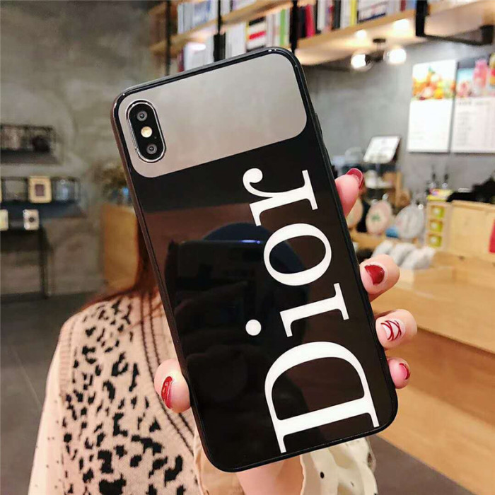 ディオール iphone xr/xs maxケース お洒落ブランド アイフォンxs/xカバーミラー付け Dior iphone 7/8plusケース 芸能人愛用
