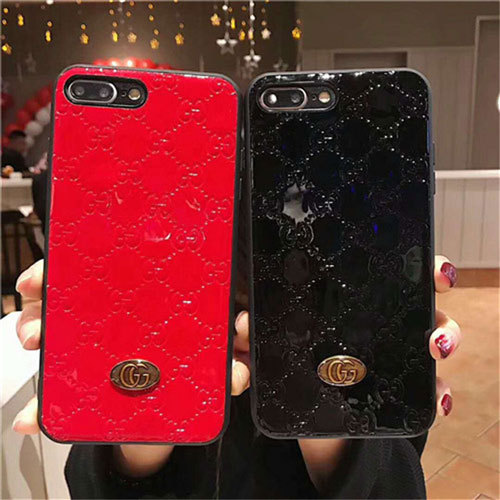 グッチ iphone xr/xs maxケース お洒落ブランド アイフォンxs/xカバー シンプル風 iphone 7/8plusケース ペアお勧め
