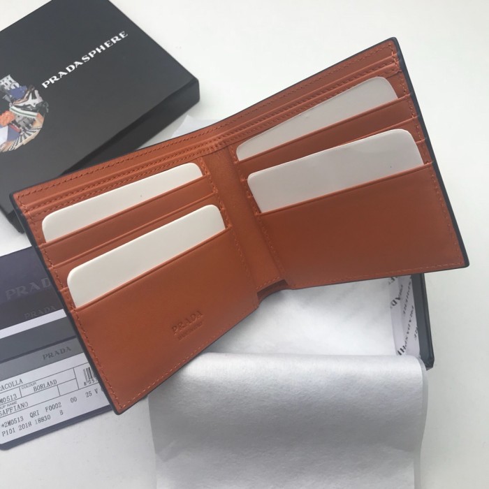 新作通販 PRADA/プラダ メンズ 短財布 二つ折り財布 2M0513-PA412