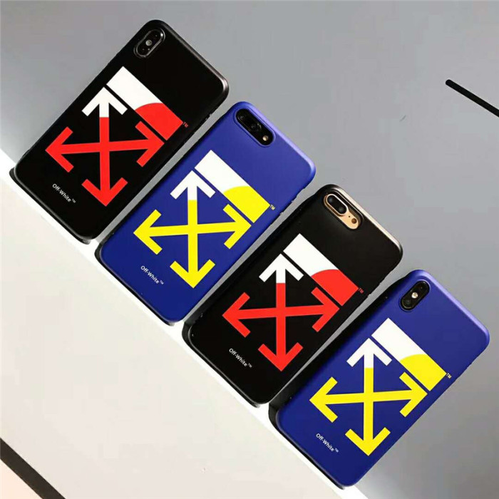 OFFWHITE オフホワイト iphone xs/xr/xs maxケース ブランド iphoneテンアールケース 個性潮流 iphone x/8/7Plusケース 矢印ロゴ 芸能人愛用