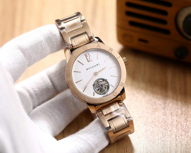 特N品 BVLGARI ブルガリ 腕時計 メンズ 陀飛輪時計 19SS BV-WD610-049