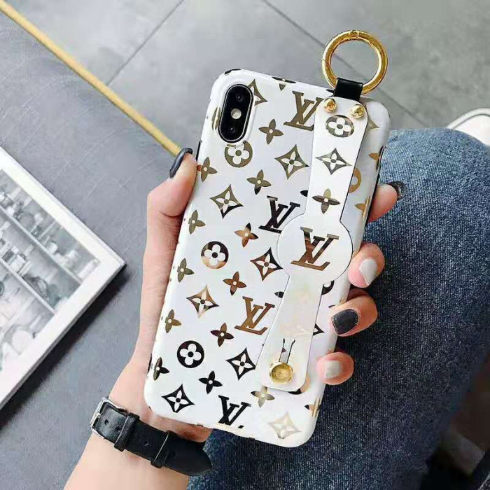 ルイヴィトン iphone xrケース iphone xs/xs maxケース 人気ブランド ホルダー付き iphone x/10/8/7/6plusケース 花柄綺麗 ホワイト ブラック 耐久性 芸能人愛用