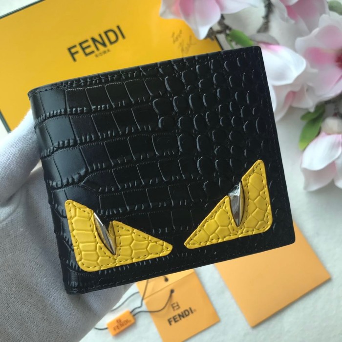 新作 FENDI/フェンディ メンズ 二つ折り短財布 FE19P110-FD06