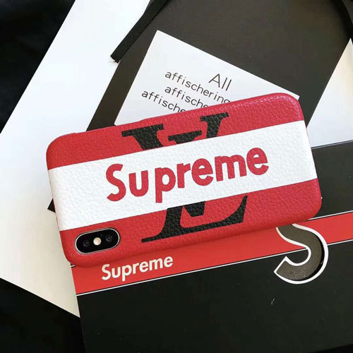 シュプリーム ルイヴィトンコラボ IPhone xr/Xs/Xs maxケース オシャレブランド Supreme アイフォンxs/x/8plus保護カバー 個性 ルイヴィトン Iphone X/xsハードケース 激安