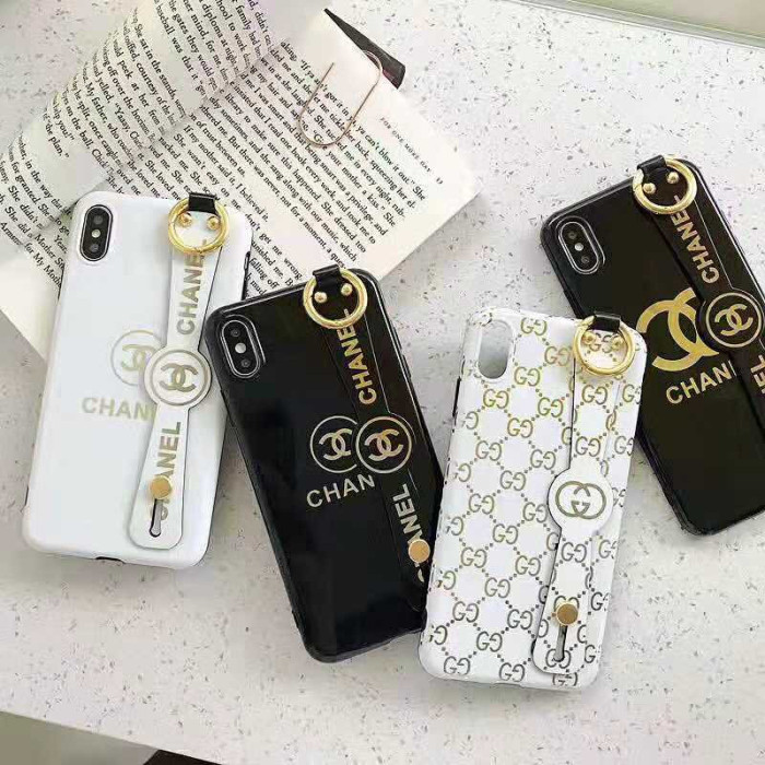 ルイヴィトン iphone xrケース iphone xs/xs maxケース 人気ブランド ホルダー付き iphone x/10/8/7/6plusケース 花柄綺麗 ホワイト ブラック 耐久性 芸能人愛用