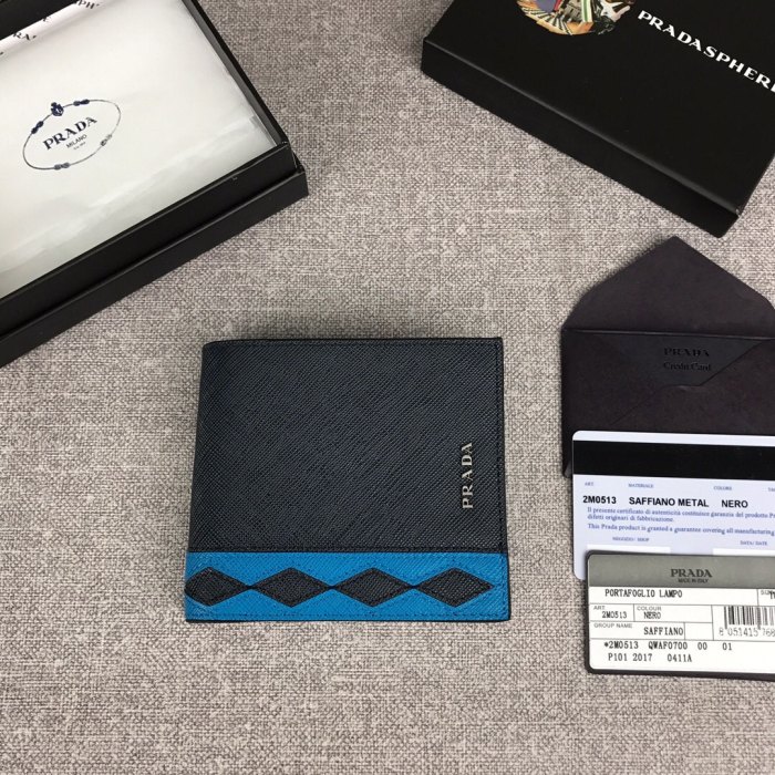 新作通販 PRADA/プラダ メンズ 短財布 二つ折り財布 2M0513-PA391
