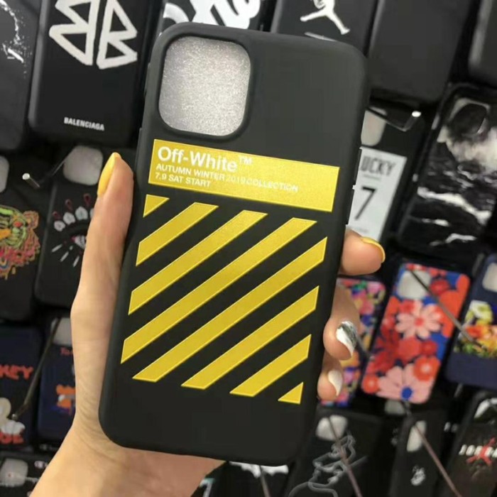 Off white アイフォン向けiphone11/11r/11pro max 潮流iphone xr/xs maxケース オシャレiphone xs/x/6/6s/7/8/plusカバー 可愛い 個性潮流