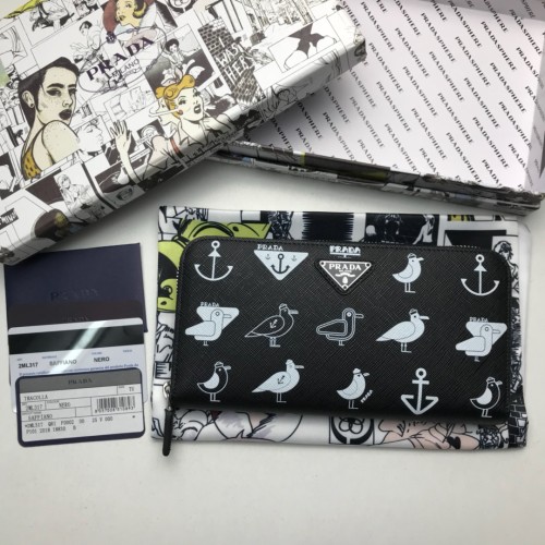 特N品 PRADA/プラダ 長財布 ラウンドファスナー式財布 2ML028-PA431