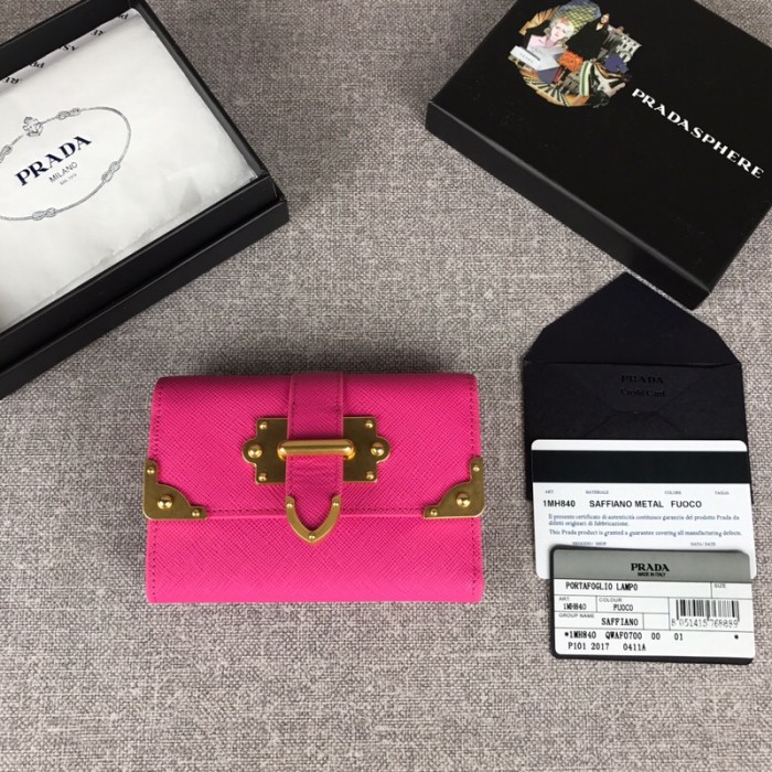 特N品通販 PRADA/プラダ 短財布 三つ折り財布 1MH840-PA385