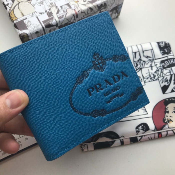 新作通販 PRADA/プラダ メンズ 短財布 二つ折り財布 2M0513-PA424