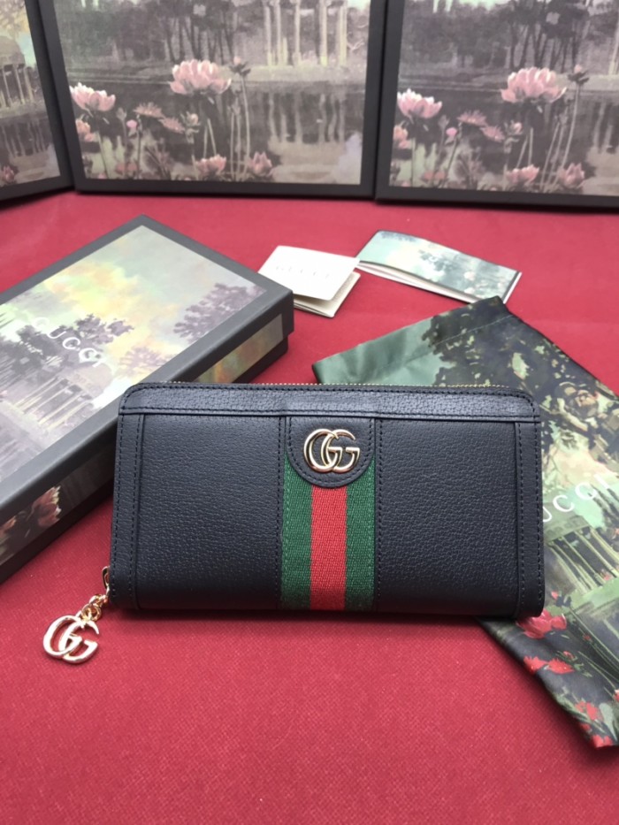 19SS美品 GUCCI グッチ 長財布 ラウンドファスナー式財布 523154-1