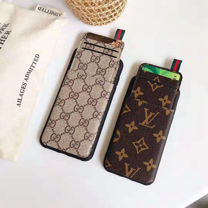 GUCCIブランドグッチiphone11/11pro /11pro maxケース即納品 経典風iphone x/xs/xr/xs maxケースカード入れポケット付き、欧米人気ブランド ルイヴィトンiphone11/11r/11proケース経