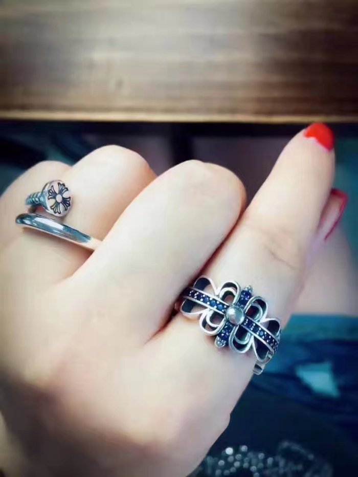 ChromeHearts クロムハーツ100% 925シルバー 正規品品質 リング 男女兼用 ch678120B
