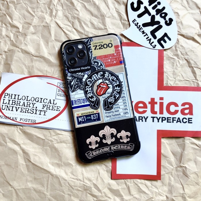 クロムハーツ/Chrome hearts ケース最新全機種11 Pro/11/Xs Max/Xr/XS/iPhone7/7P/8/8P/ 2色