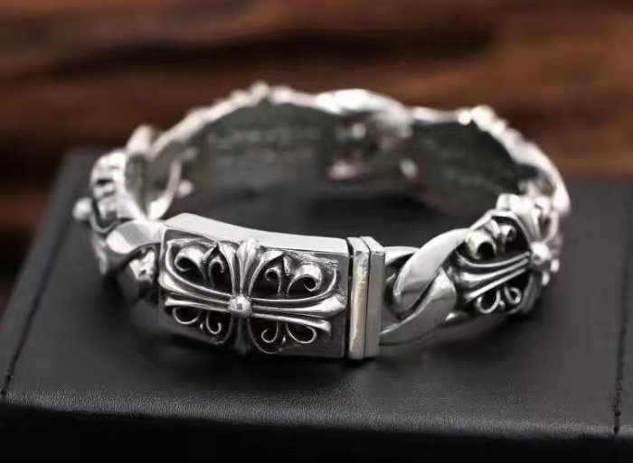 新作入荷 ChromeHearts クロムハーツ100% 925シルバー 正規品品質 ブレスレットch678815