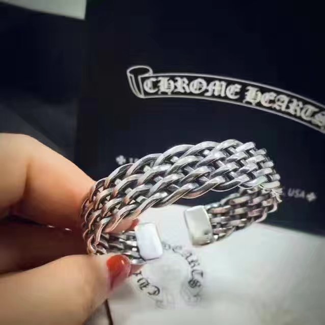 ChromeHearts クロムハーツ100% 925シルバー 正規品品質 恋人 カフブレス ch678430