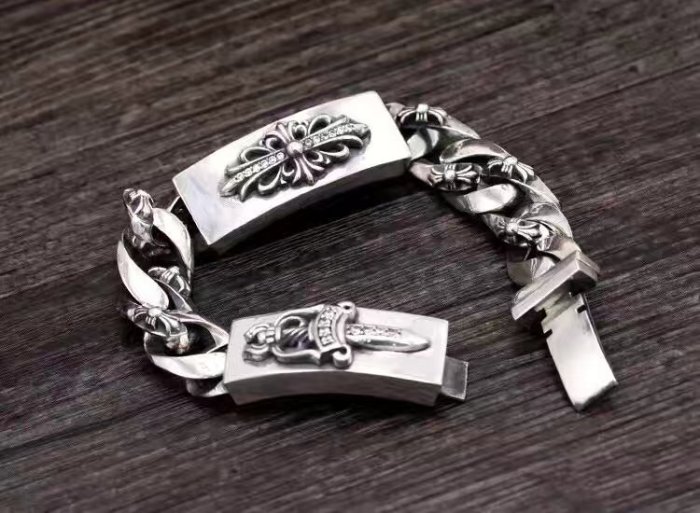 新作入荷 ChromeHearts クロムハーツ100% 925シルバー 正規品品質 ブレスレットch678915