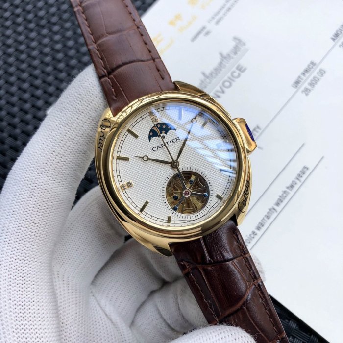 2020SS新作Cartier カルティエ メンズ 時計 スーパーコピー7色