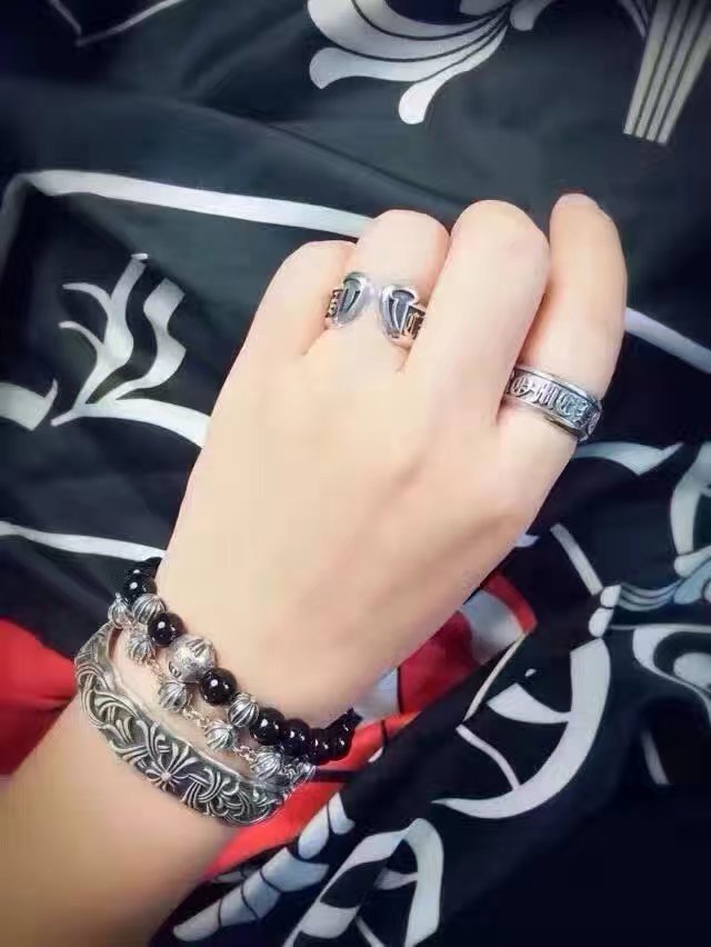 ChromeHearts クロムハーツ100% 925シルバー 正規品品質 リング 【指輪】恋人 ch678105A
