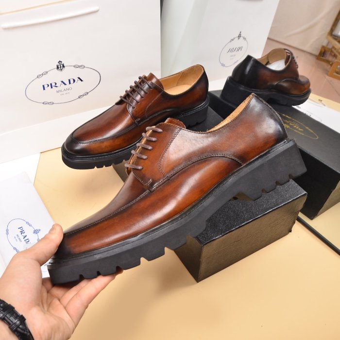 202208SS最新Prada 革靴メンズプラダ シューズ靴 スーパーコピー