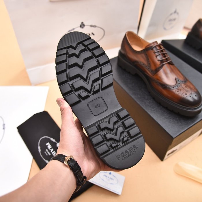 202208SS最新Prada 革靴メンズプラダ シューズ靴 スーパーコピー