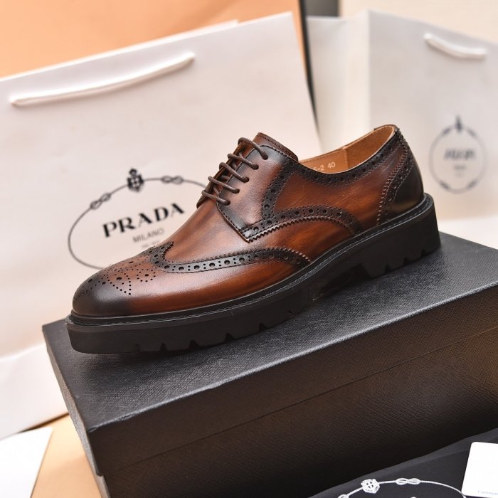 202208SS最新Prada 革靴メンズプラダ シューズ靴 スーパーコピー