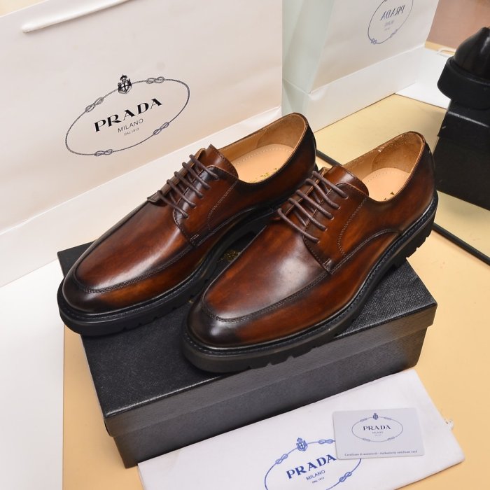 202208SS最新Prada 革靴メンズプラダ シューズ靴 スーパーコピー