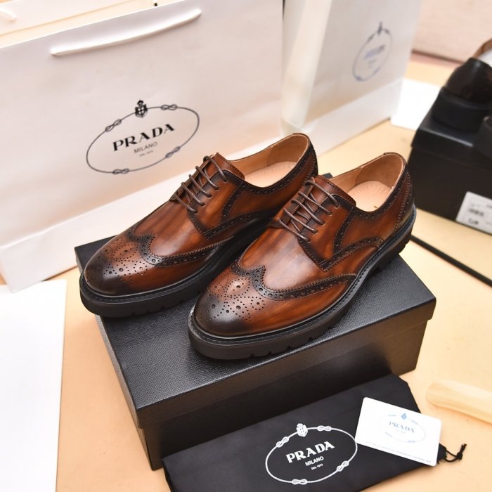 202208SS最新Prada 革靴メンズプラダ シューズ靴 スーパーコピー