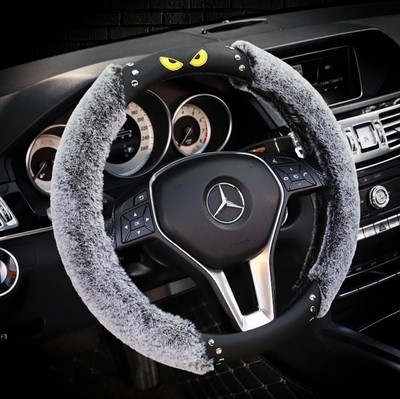 シュプリーム プラッシュマイクロファイバーハンドルカバー レディース メンズ ユニバーサル15インチ クロムハーツ 自動車ハンドル 冬の暖かさとカーアクセサリー