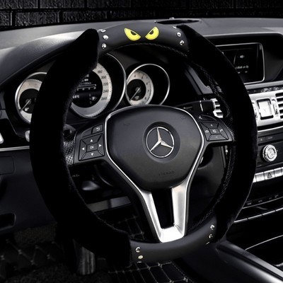 シュプリーム プラッシュマイクロファイバーハンドルカバー レディース メンズ ユニバーサル15インチ クロムハーツ 自動車ハンドル 冬の暖かさとカーアクセサリー