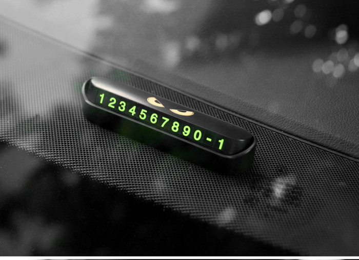 シュプリーム 車の一時的な駐車カードの電話番号カードプレートスイッチ電話番号駐車場カードクロムハーツ停止自動車の付属品のためのステッカー
