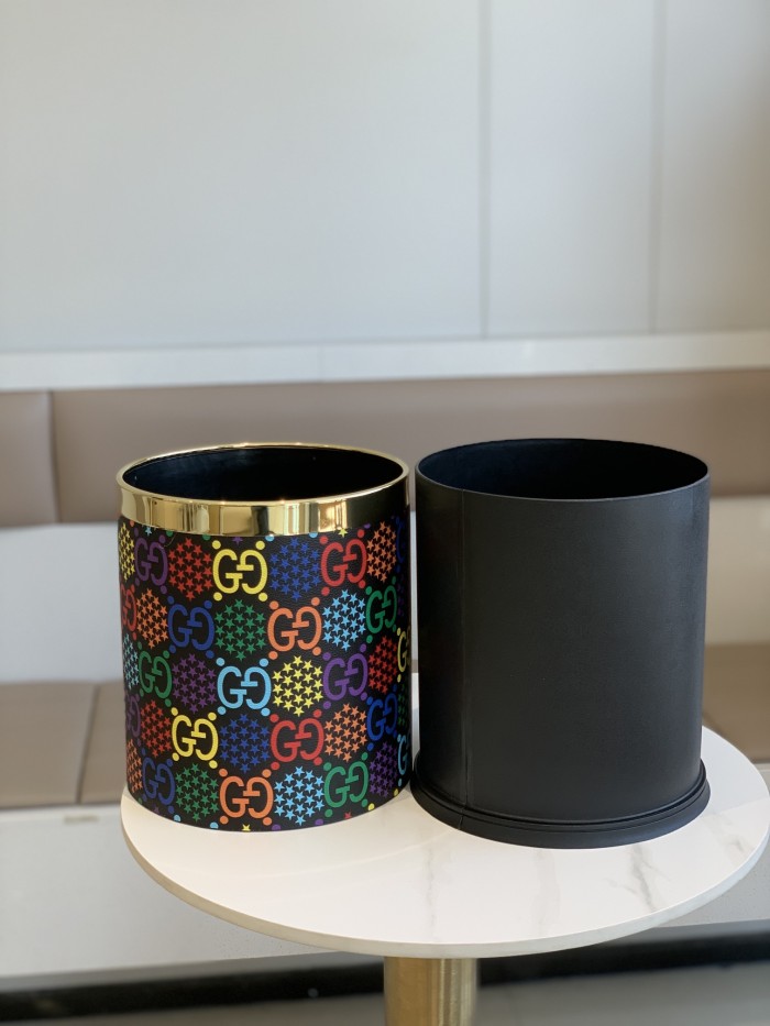 GUCCI グッチ　ゴミ箱　ダストボックス　リビング/キッチン/寝室用　2重構造蓋なし10L　インテリア 選べる3色