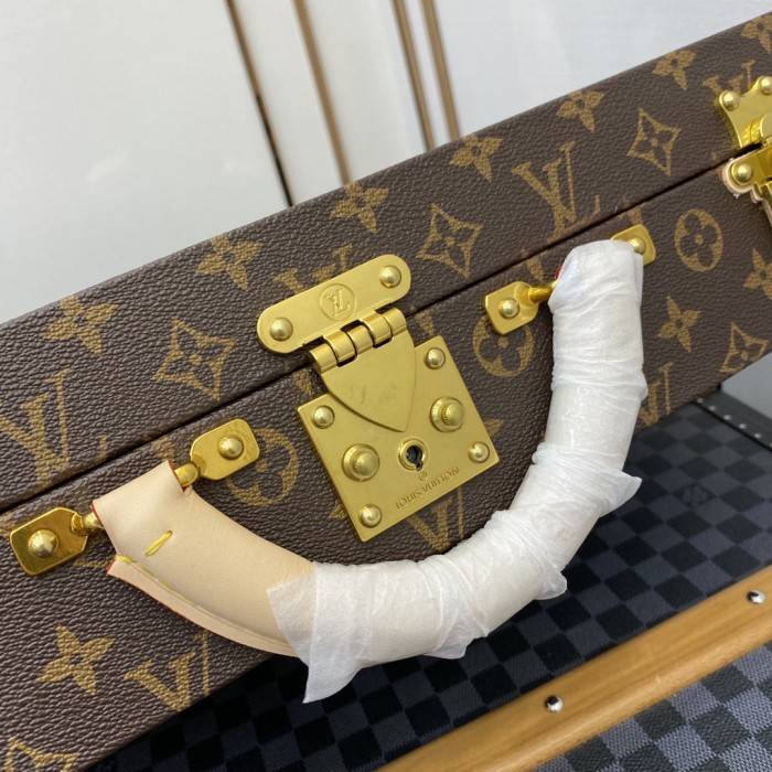 LOUIS VUITTON/ルイヴィトン　トランク　ハードケース　トランクケース　モノグラム/ゴールド