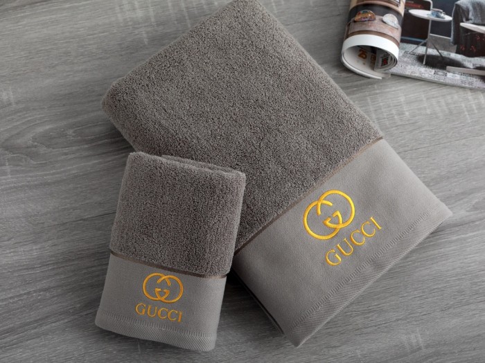 タオルセット　GUCCI/グッチバスタオル2枚セット　パレオ/湯上がりタオル　デイリータオル　お風呂グッズ家庭用　吸水性　6色