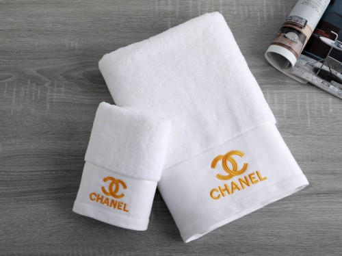 CHANELお風呂グッズ　シャネルタオルセット　シャネルバスタオル2枚セット　デイリータオル　パレオ/湯上がりタオル　家庭用5色
