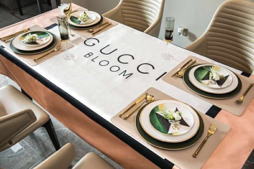 GUCCIグッチ　テーブルクロス　テーブルかけ/食卓カバー　リネン生地厚手撥水汚れ防止　レストラン/とだな/机　人気インテリア物