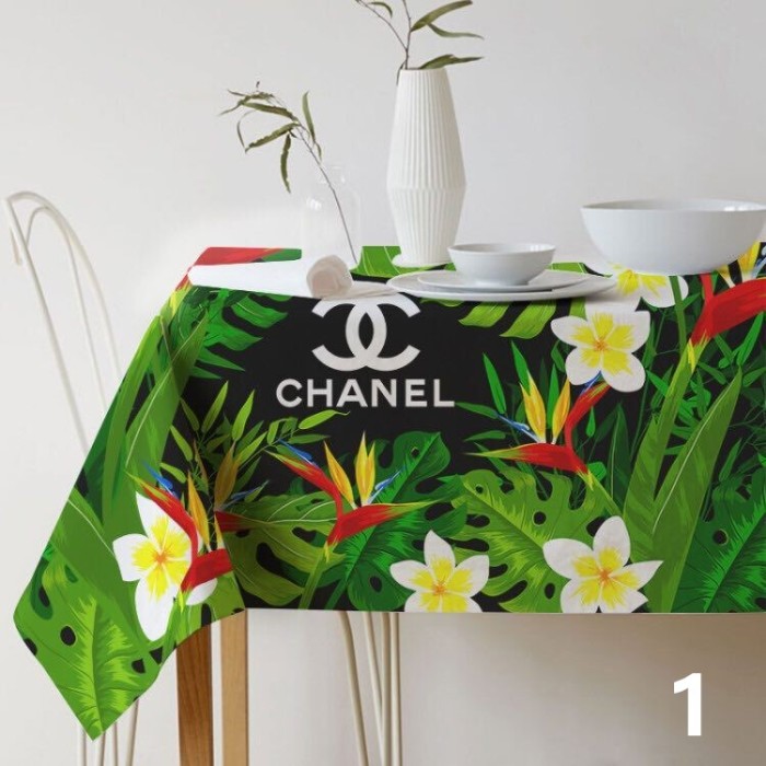 テーブルクロス　シャネル/CHANEL　テーブルかけ/食卓カバー/机カバー　防塵撥水汚れ防止　リネン風薄手　インテリア雑貨