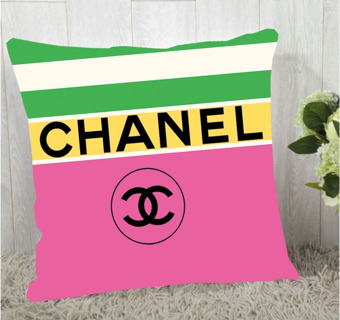シャネル　クッションカバー/背当て CHANELクッション中身あり　ブランド美品カバー　リネン/ベルベット生地　11種選択